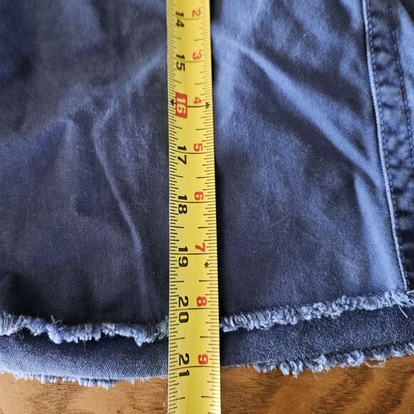 American Eagle Mens Blue Flat Front Shorts 34W | Casual Chino Summer Style - Picture 11 of 11